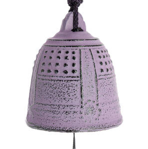 Furin -Japoński dzwonek wietrzny Iwachu - lawendowy 5,5 cm