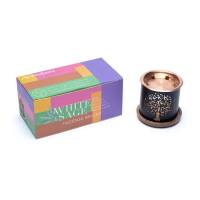 Aromafume Biała Szałwia- bezdymne kadzidła w kostkach - Mix zapachów + Dyfuzor 