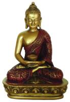 Medytujący Budda 13 cm, złoty